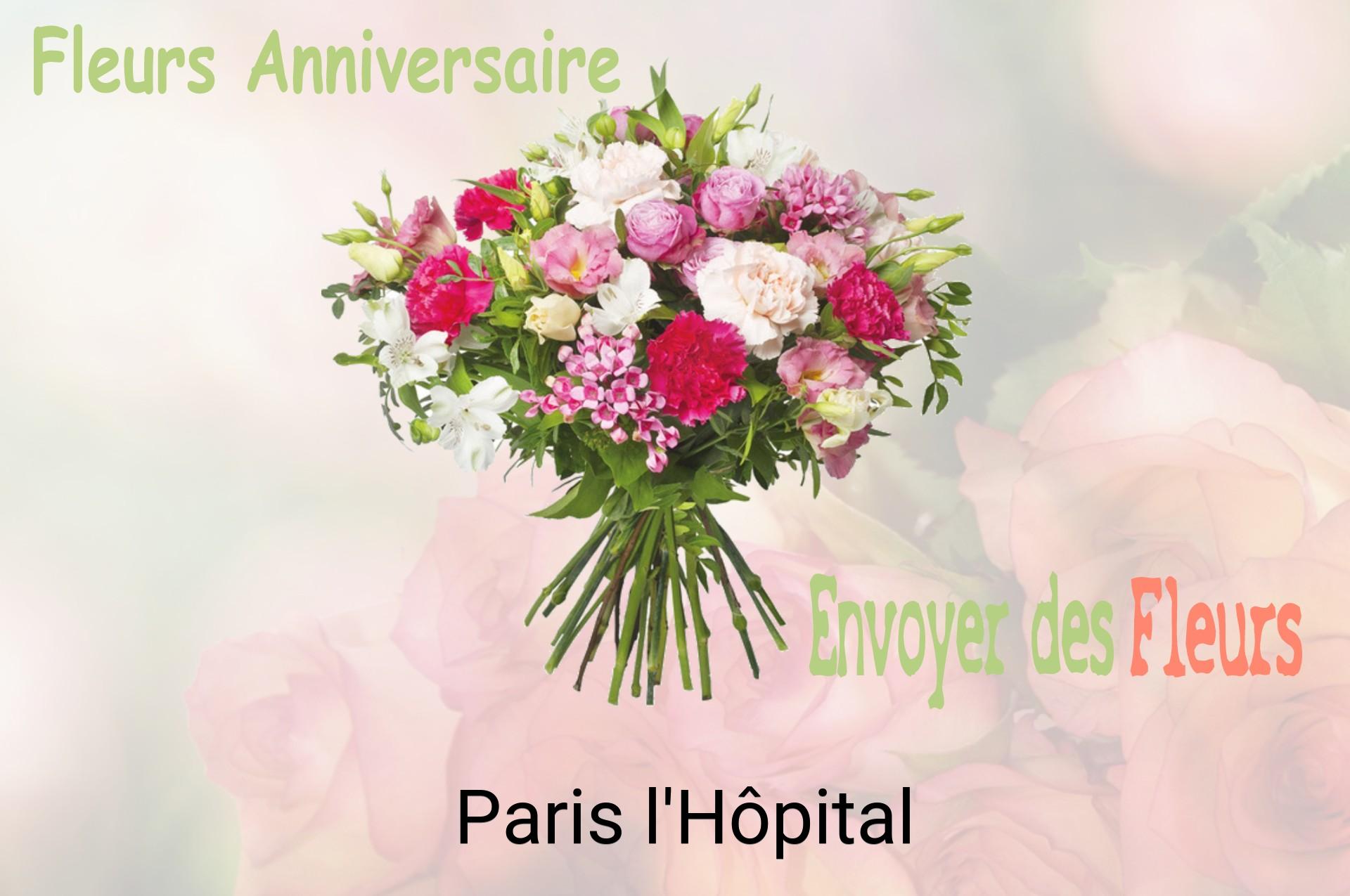 Bouquet de fleurs d’anniversaire livré à Paris-l'Hôpital