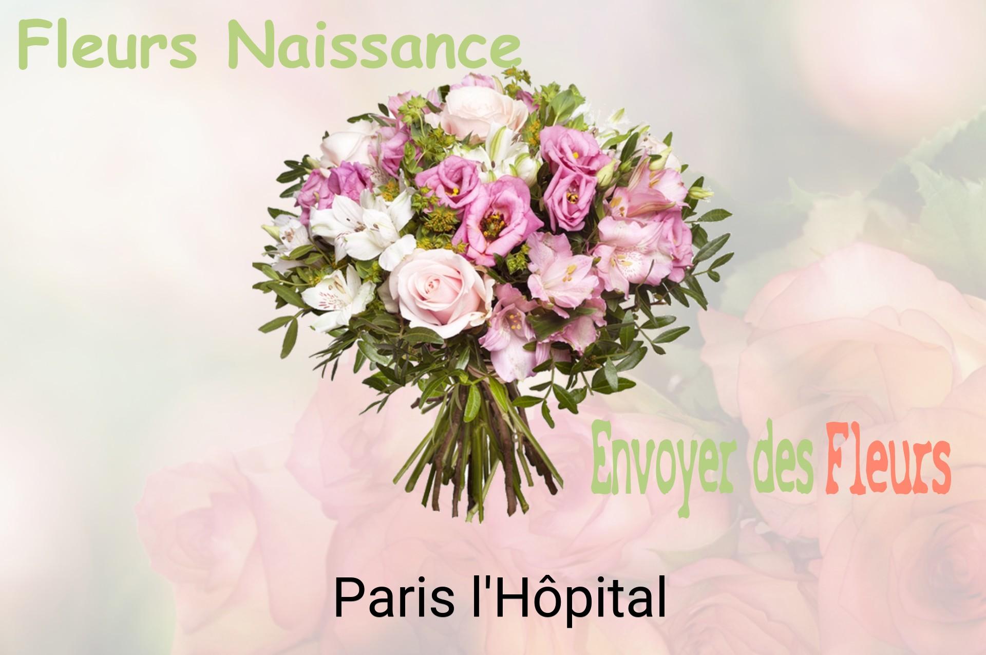 Bouquet de fleurs de naissance livré à Paris-l'Hôpital